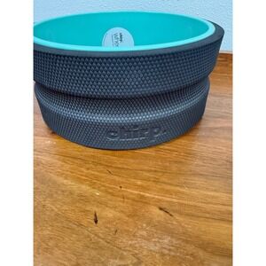 Chirp Wheel+ 6 Inch Deep Tissue Back Roller Teal Black Yoga Foam Muscle Relief